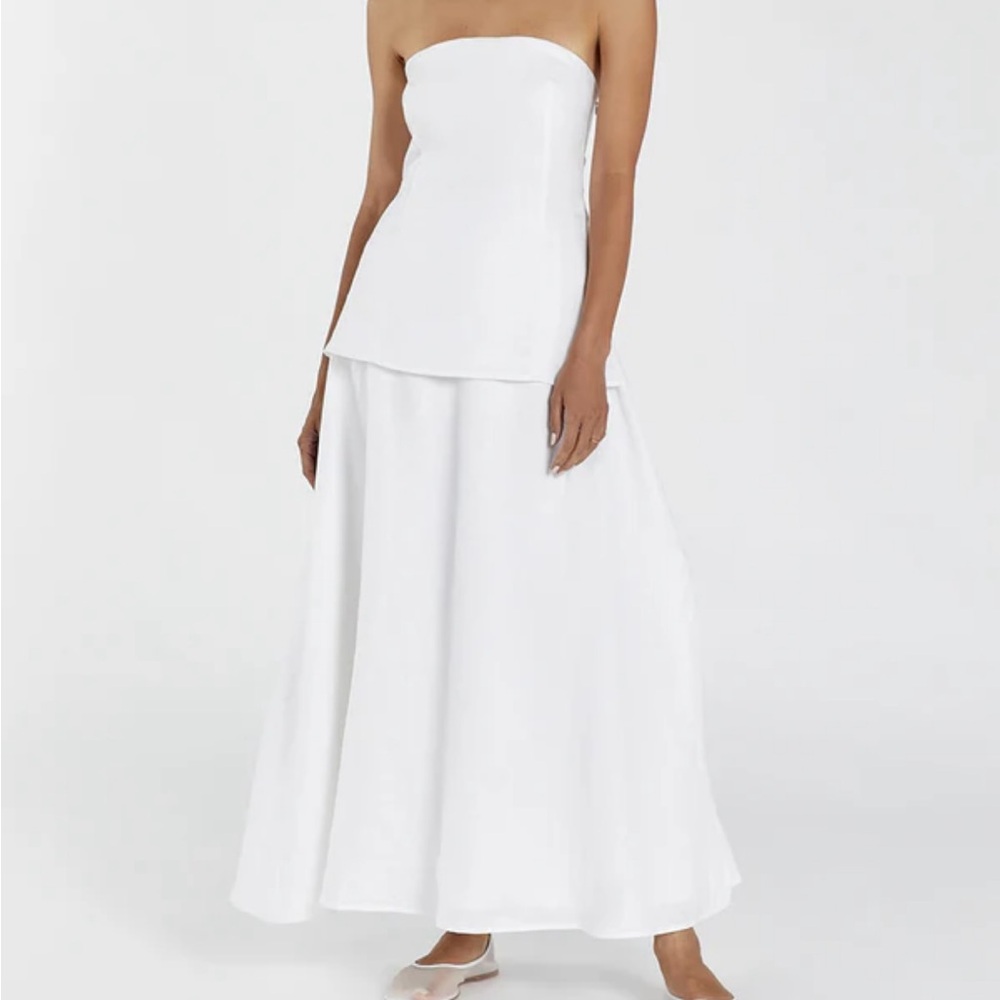 Dissh Saskia White Linen Dress size 4